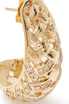 Bianca Earrings, 18k Yellow Gold with Diamonds